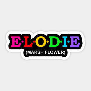 Elodie - Marsh Flower. Sticker